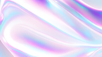 Holographic background light refraction texture overlay effect for photo and mockups. Organic drop diagonal holographic flare on a white wall. Shadows for natural light effects. Blurred rainbow light
