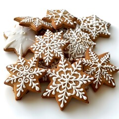 Christmas snowflake cookies