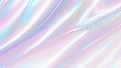 Fototapeta premium Holographic background light refraction texture overlay effect for photo and mockups. Organic drop diagonal holographic flare on a white wall. Shadows for natural light effects. Blurred rainbow light 