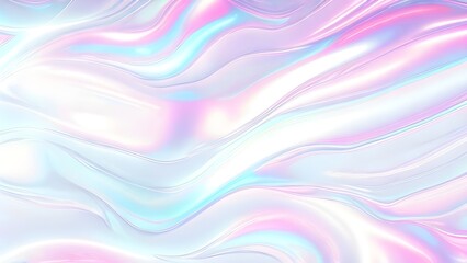 Holographic background light refraction texture overlay effect for photo and mockups. Organic drop diagonal holographic flare on a white wall. Shadows for natural light effects. Blurred rainbow light
