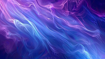 Fototapeta premium Visually appealing wallpaper with blue and purple blend swirling effects and glowing lines