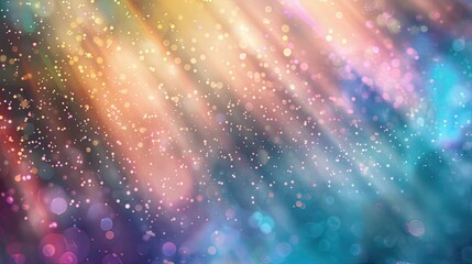 Abstract backdrop featuring rainbow sand beams blurred textures gradient fades light