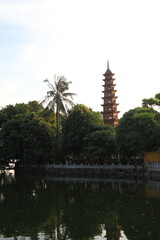 A Buddhism Pagoda in Hanoi City