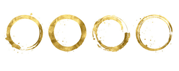 Gold Foil set Frame splatter, glitter Gold, stroke Gold on transparent background.Festive background with gold glitter and confetti for celebration with glowing golden particles.