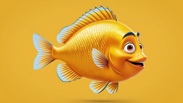 Goldfish isolated on white and black backgrounds with a focus on its vibrant orange color and aquatic nature