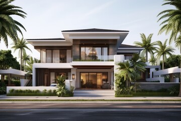 Fototapeta premium House architecture building suburb.