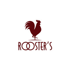 Rooster icon logo design template Vector Illustration