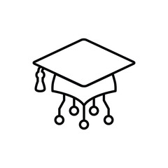 ai learninga sign machine learning icon vector