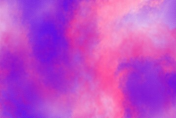 Abstract cosmic fuchsia neon paper textured aquarelle canvas for modern creative design. Bright watercolor on black background, grungy texture