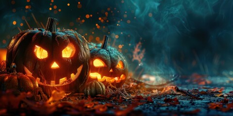 Fototapeta premium Minimalistic Halloween Background