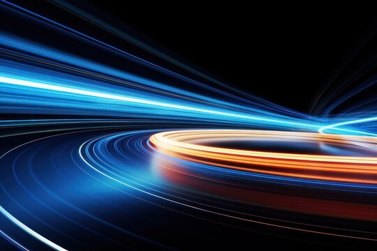 Dynamic abstract light trails