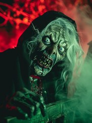 Obraz premium old scary witch