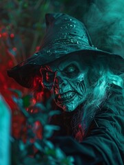 Obraz premium old scary witch