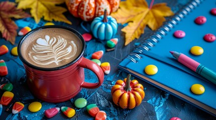 Fototapeta premium Autumn-Inspired Coffee Break