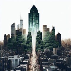 Obraz premium Green Urban Retreat