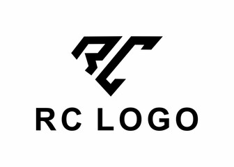 Fototapeta premium letter rc logo, design, Vector, illustration, creative icon, template