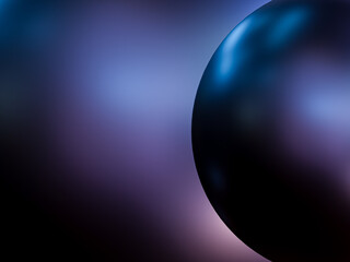 Modern gradient blue poster background. Minimalist style cover template with vibrant perspective 3d geometric ball shapes collection. Ideal design for social media, cover, banner, flyer.