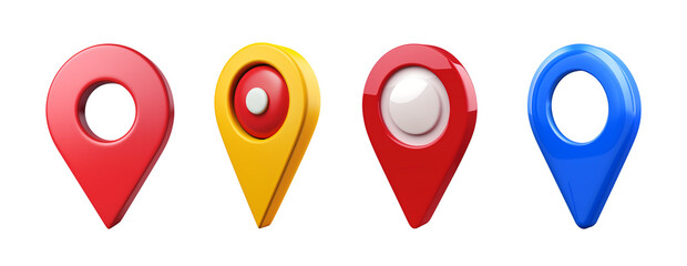 map geolocation icon on transparent background