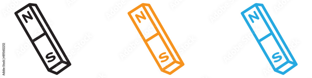 Poster magnet icon vector logo set collection for web app ui