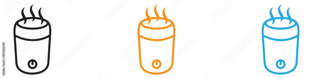 Poster humidifier icon vector logo set collection for web app ui