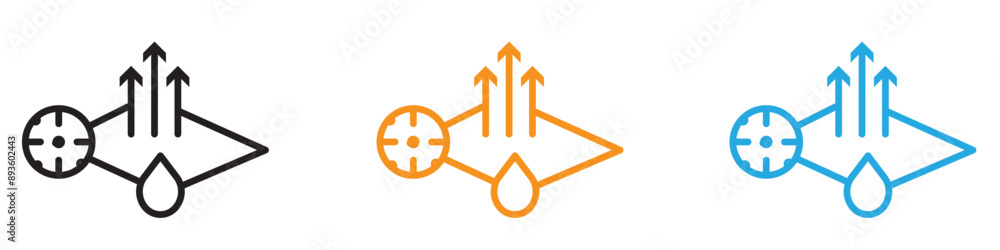 Poster quick dry icon vector logo set collection for web app ui