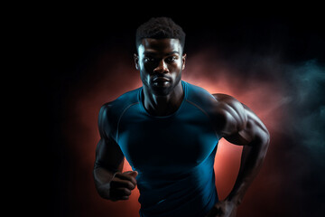 Generated by AI excited person jogging outdoors outside active way of life useful hobby