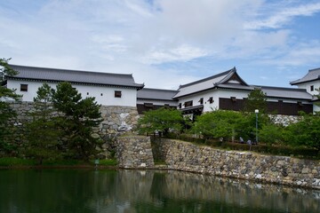 Obraz premium View of the entrance to Imabari Castle