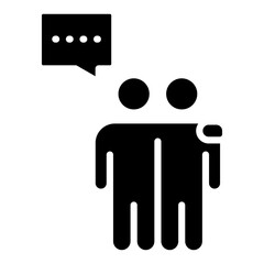 Peer Support  Icon Element For Design