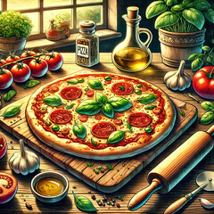 Delicious Homemade Pizza