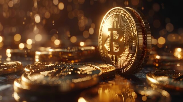 Concetto di investimento in criptovalute e bitcoin