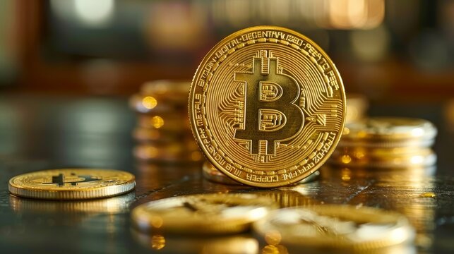 Concetto di investimento in criptovalute e bitcoin