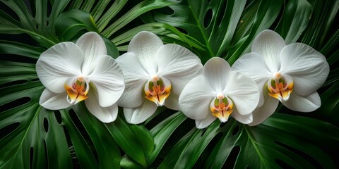 Obraz premium Beautiful Phalaenopsis Orchids in Bloom