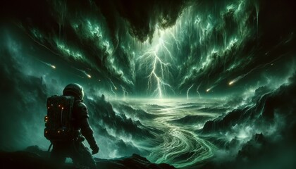 Fototapeta premium Deadly Planet Exploration