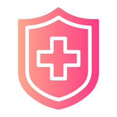 Fototapeta premium shield gradient icon