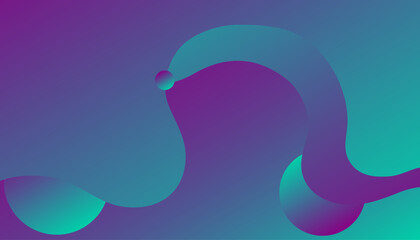 Minimal geometric background. Blue elements with fluid gradient. geometric shapes background for flyer, poster, brochure, cover
