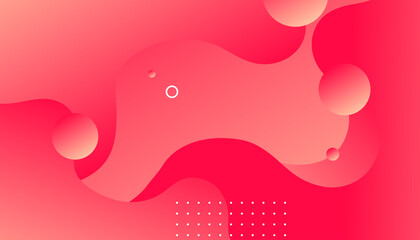 Liquid color background design. Red elements with fluid gradient. Creative illustration for poster, web, landing, page, cover
