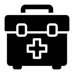 bag glyph icon