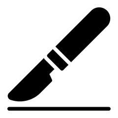 scalpel glyph icon