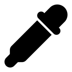 pipette glyph icon