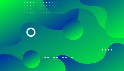 Abstract gradient blue green liquid background. Creative illustration for poster, web, landing, cover, greeting, EPS 10
