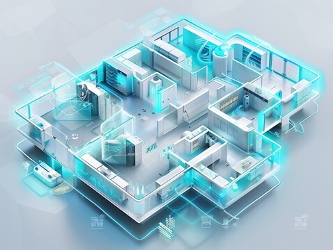 Smart Home Technology Concept.