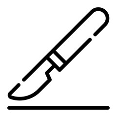 scalpel line icon