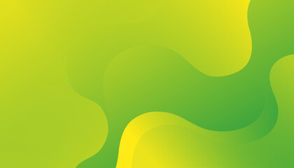 Abstract green and yellow color background. Dynamic shapes composition.  Creative illustration for poster, web, landing, page, cover
