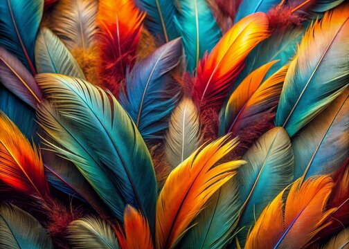 beautiful Close-up photo of bird feathers 4k wallpaper