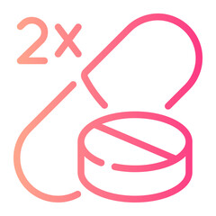 Fototapeta premium two gradient icon