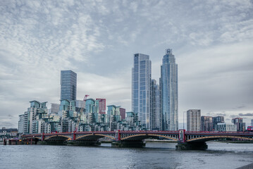 Fototapeta premium Contemporary Skyscrapers by the River Thames