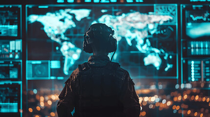 AI assisting military analysts with complex data visualization