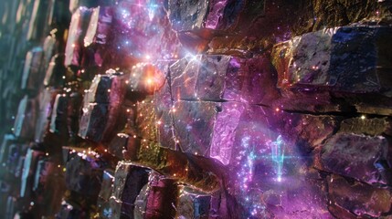 stone hologram background concept