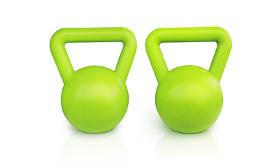 green dumbbell Sports equipment PNG transparent.
