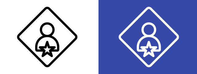 Carcinogen icon logo sign set vector outline